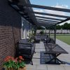 Benelux Veranda  10 mt x  3,80 mt – Anthracite – Glass - inclusief montage - Afbeelding 2
