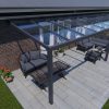 Benelux Veranda  10 mt x  3,80 mt – Anthracite – Glass - inclusief montage