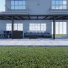 Benelux Veranda  10,80 mt x  4 mt – Zwart – Opal Polycarbonate - inclusief montage - Afbeelding 2