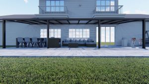 Benelux Veranda  10,10 mt x  2,70 mt – Zwart – Opal Polycarbonate - inclusief montage - Afbeelding 2