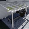 Benelux Veranda  10,10 mt x  2,60 mt – Cream – Helder Polycarbonate