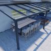 Benelux Veranda  11,10 mt x  2,80 mt – Anthracite – Helder Polycarbonate