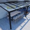 Benelux Veranda  11,30 mt x  3,30 mt – Zwart – Glass