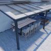 Benelux Veranda  11,90 mt x  2,60 mt – Anthracite – Opal Polycarbonate - inclusief montage