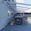 Benelux Veranda  12,06 mt x  3,80 mt – Cream – Glass - inclusief montage - Afbeelding 2