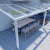 Benelux Veranda  12,06 mt x  3,80 mt – Cream – Glass - inclusief montage