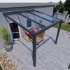 Benelux Veranda  3,06 mt x  3,60 mt – Anthracite – Glass - inclusief montage