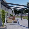 Benelux Veranda  3,06 mt x  2,80 mt – Anthracite – Helder Polycarbonate - inclusief montage - Afbeelding 2