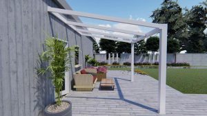Benelux Veranda  3,06 mt x  3,30 mt – Cream – Glass - inclusief montage - Afbeelding 2