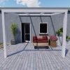 Benelux Veranda  3,06 mt x  3,60 mt – Cream – Helder Polycarbonate - Afbeelding 3