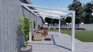 Benelux Veranda  3,06 mt x  2,80 mt – Cream – Helder Polycarbonate - Image 2