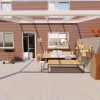 Benelux Veranda  4,06 mt x  2,80 mt – Cream – Glass - inclusief montage - Afbeelding 3
