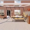 Benelux Veranda  3,10 mt x  3,40 mt – Cream – Helder Polycarbonate - Afbeelding 3