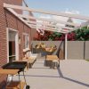 Benelux Veranda  3,10 mt x  3,40 mt – Cream – Helder Polycarbonate - Afbeelding 2