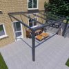 Benelux Veranda  4,80 mt x  3,50 mt – Anthracite – Glass - inclusief montage