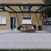 Benelux Veranda  4,10 mt x  3,70 mt – Zwart – Opal Polycarbonate - inclusief montage