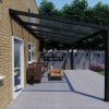 Benelux Veranda  4,10 mt x  3,70 mt – Zwart – Opal Polycarbonate - inclusief montage - Afbeelding 2