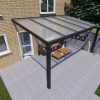 Benelux Veranda  4,10 mt x  3,70 mt – Zwart – Opal Polycarbonate - inclusief montage - Afbeelding 3