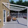 Benelux Veranda  4,20 mt x  2,50 mt – Cream – Helder Polycarbonate - Afbeelding 2