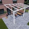 Benelux Veranda  5,70 mt x  3,50 mt – Cream – Helder Polycarbonate