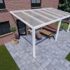 Benelux Veranda  5,90 mt x  2,60 mt – Cream – Opal Polycarbonate - inclusief montage