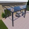 Benelux Veranda  6,90 mt x  3,80 mt – Anthracite – Glass - inclusief montage