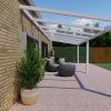 Benelux Veranda  6,80 mt x  3,60 mt – Cream – Glass - inclusief montage - Afbeelding 2