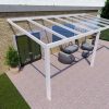 Benelux Veranda  6,80 mt x  3,60 mt – Cream – Glass - inclusief montage