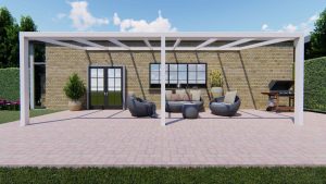 Benelux Veranda  6,80 mt x  3,90 mt – Cream – Helder Polycarbonate - Image 3