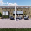 Benelux Veranda  6,70 mt x  2,80 mt – Cream – Opal Polycarbonate - inclusief montage - Afbeelding 3
