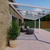 Benelux Veranda  6,70 mt x  2,80 mt – Cream – Opal Polycarbonate - inclusief montage - Afbeelding 2