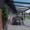 Benelux Veranda  8,70 mt x  2,80 mt – Zwart – Opal Polycarbonate - inclusief montage - Afbeelding 2