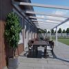 Benelux Veranda  8,10 mt x  3,70 mt – Cream – Helder Polycarbonate - inclusief montage - Afbeelding 2