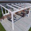 Benelux Veranda  8,10 mt x  3,70 mt – Cream – Helder Polycarbonate - inclusief montage