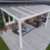 Benelux Veranda  8,60 mt x  2,80 mt – Cream – Opal Polycarbonate - inclusief montage