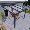 Benelux Veranda  3,06 mt x  3,60 mt – Anthracite – Helder Polycarbonate